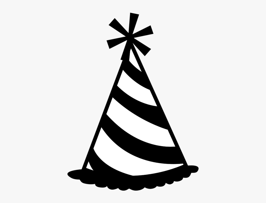 Party Hat Clip Art Black, HD Png Download, Free Download