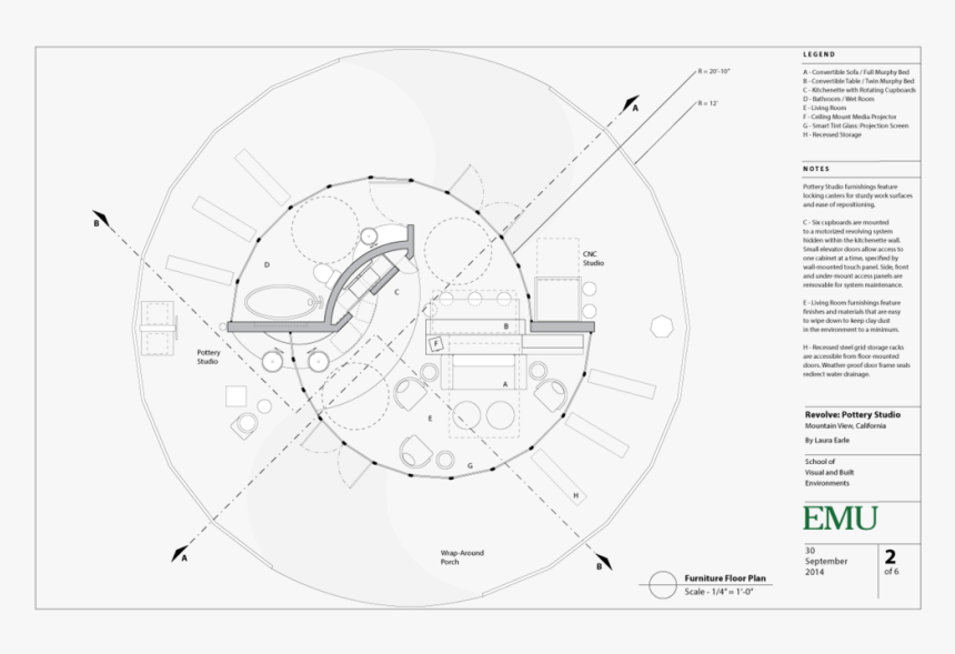 Revolve Furniture Floorplan Final, HD Png Download, Free Download