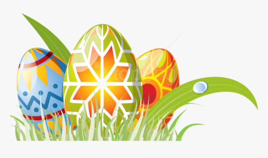 Free Png Download Easter Eggs With Grass Decoration - Easter Eggs In Grass Png, Transparent Png, Free Download