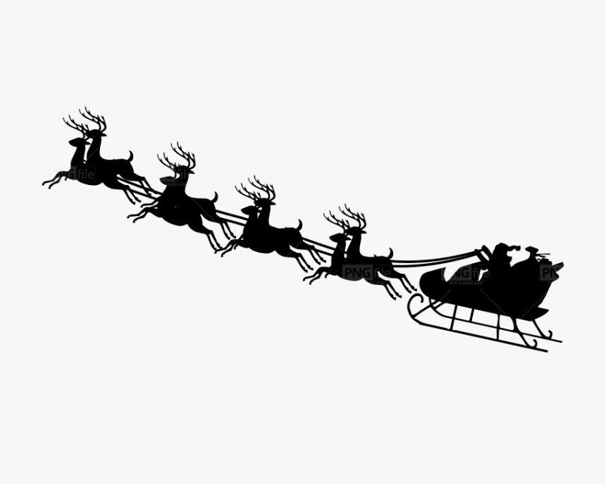 Santa Claus Png Black, Transparent Png, Free Download