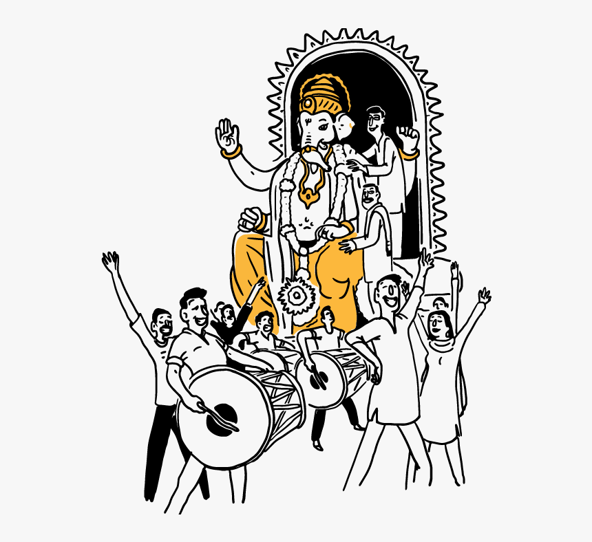 Ganpati Painting Png, Transparent Png, Free Download