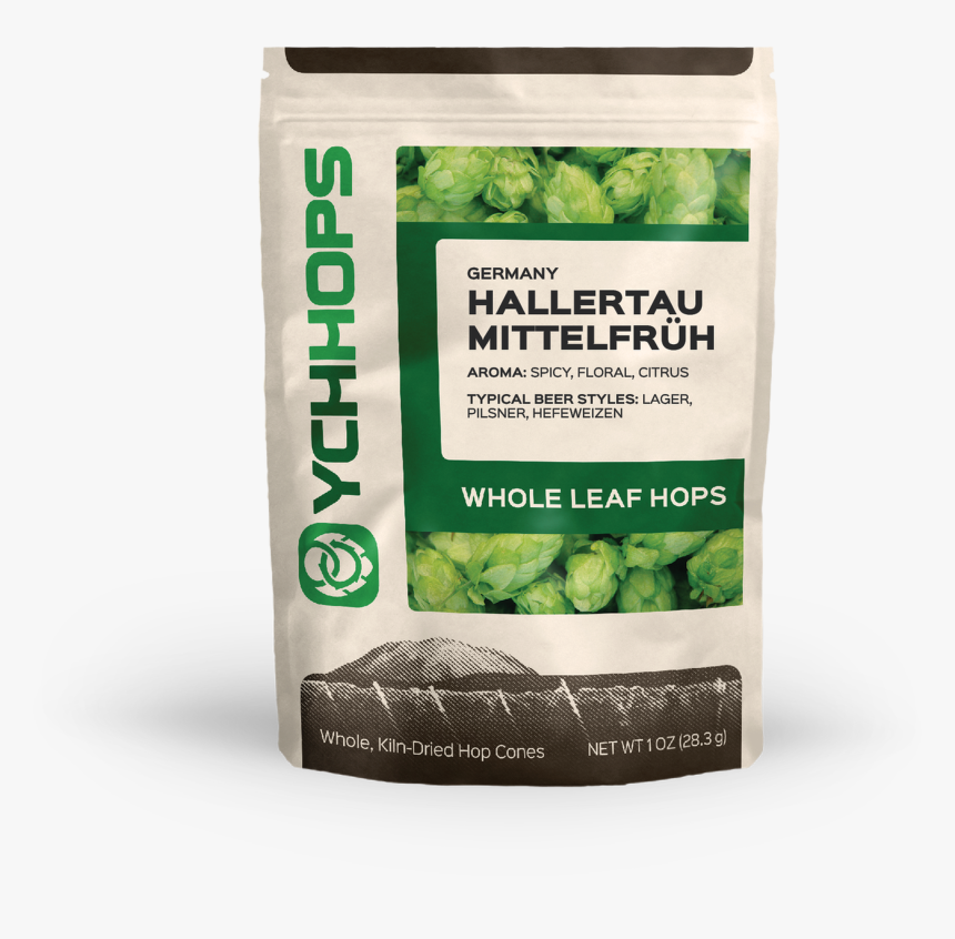 German Hallertau Hops Leaf 1 Oz, HD Png Download, Free Download