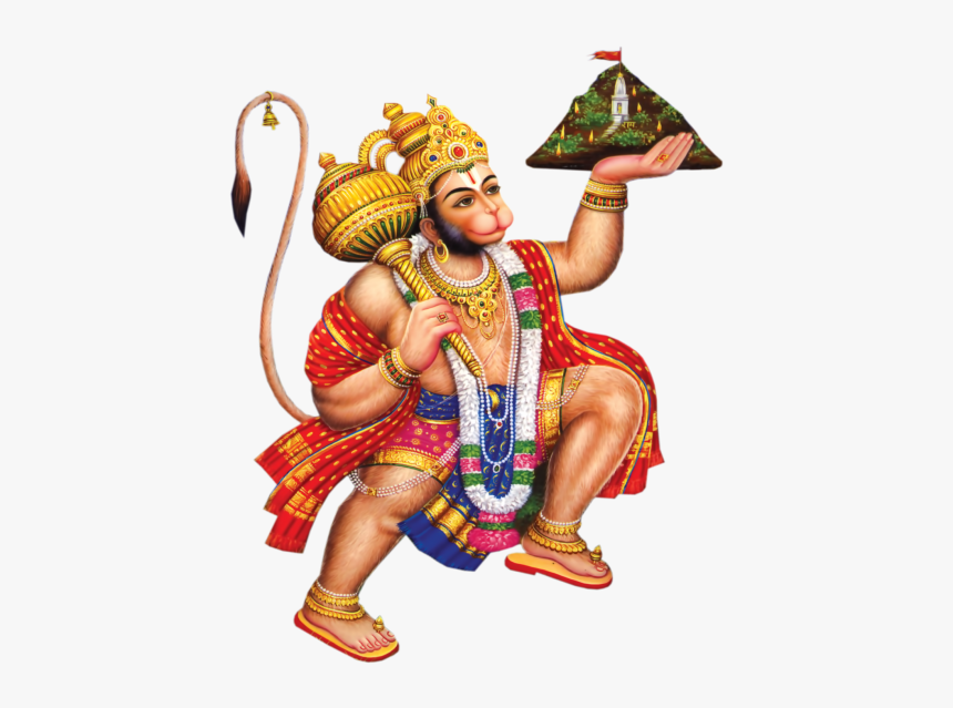 Hanuman Ji With Mountain, HD Png Download, Free Download