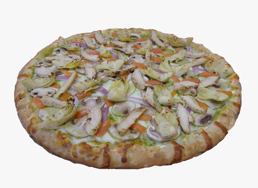 Chicken Pesto Pizza - Chicken Pesto Pizza Png, Transparent Png, Free Download