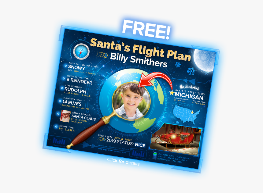 Santa"s Flight Plan - Flyer, HD Png Download, Free Download