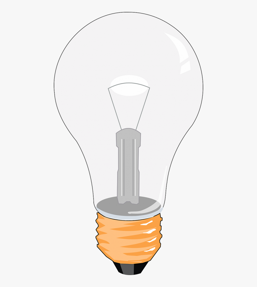 Bulb Clipart Moving Light - مطويه على شكل لمبه, HD Png Download, Free Download