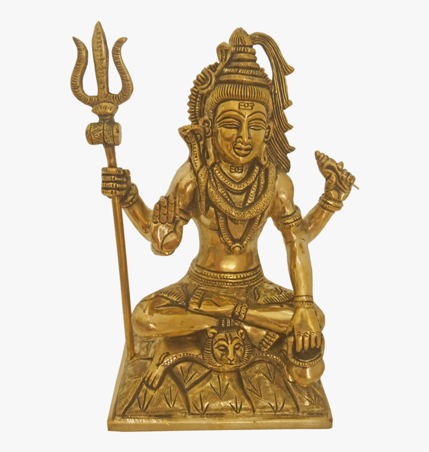 Brass Lord Shiva Lingam With Sulayutham Statue, 4 X - Shiva Lingam, HD Png Download, Free Download