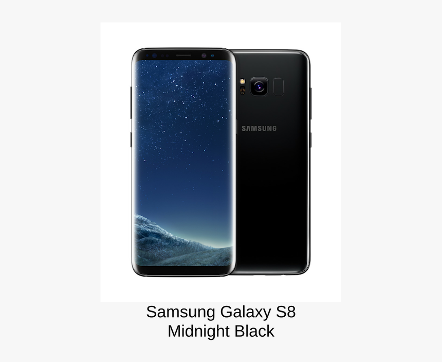 1 - Samsung Galaxy S8+ 64gb Midnight Black, HD Png Download, Free Download