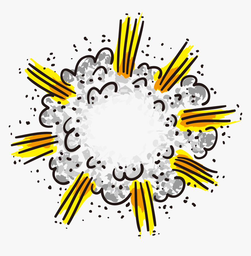 Bomb Vector Cloud , Png Download - Comic Explosion Clipart Png, Transparent Png, Free Download