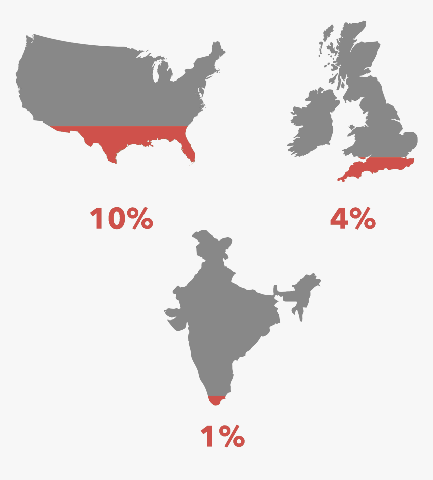 Literacy Rates Around The World - Us And Britain Map, HD Png Download, Free Download