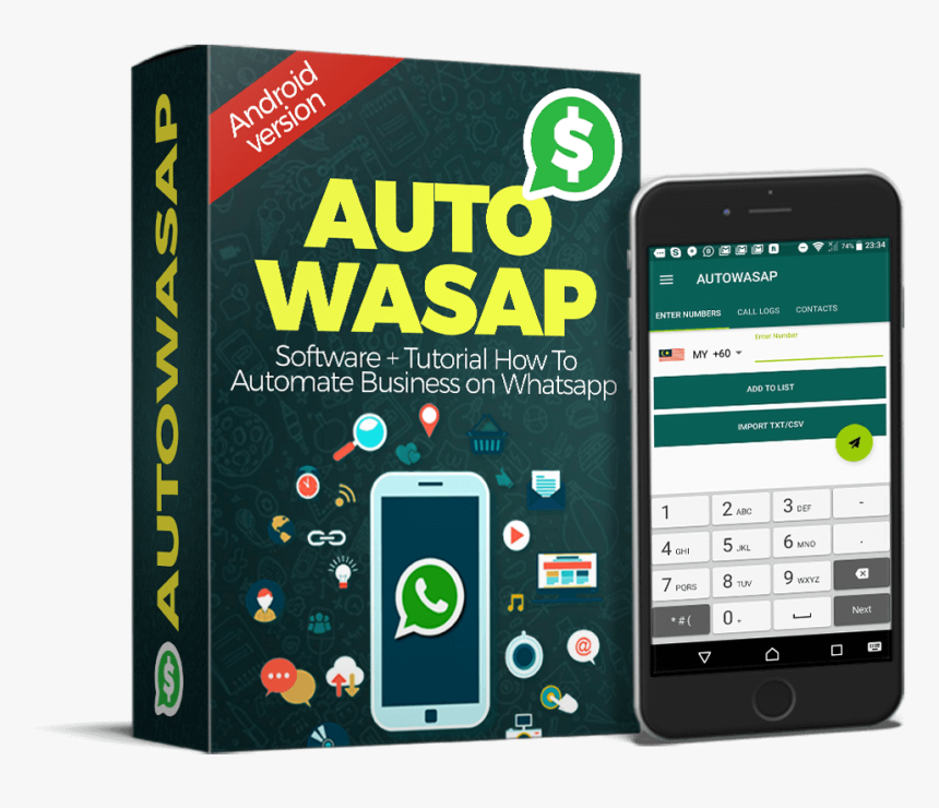 Autowasap Is A Business Automation Kit On Whatsapp - Whatsapp Blaster Pro Android, HD Png Download, Free Download
