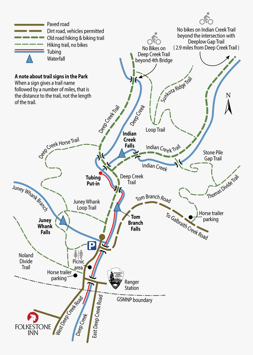 Deep Creek Map - Deep Creek Atv Nc, HD Png Download, Free Download