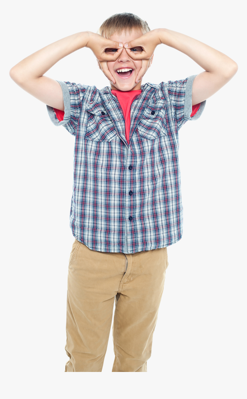 Boy Png Image - Lunettes Avec Les Mains, Transparent Png, Free Download