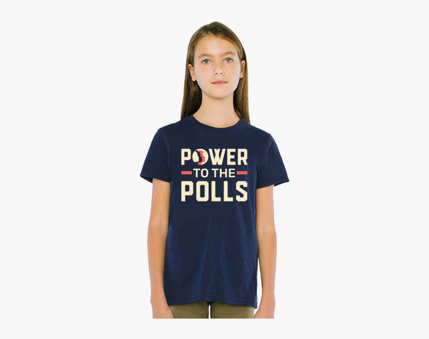 Power To The Polls Kids Tee - Girl, HD Png Download, Free Download