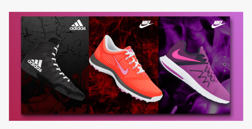 Nike Adidas Shoes Slider Nike Concept Slider Concept - Shoes Slider, HD Png Download, Free Download