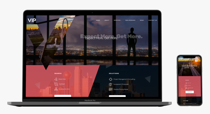 Detroit Web Design Mockup Responsive - Smartphone, HD Png Download, Free Download