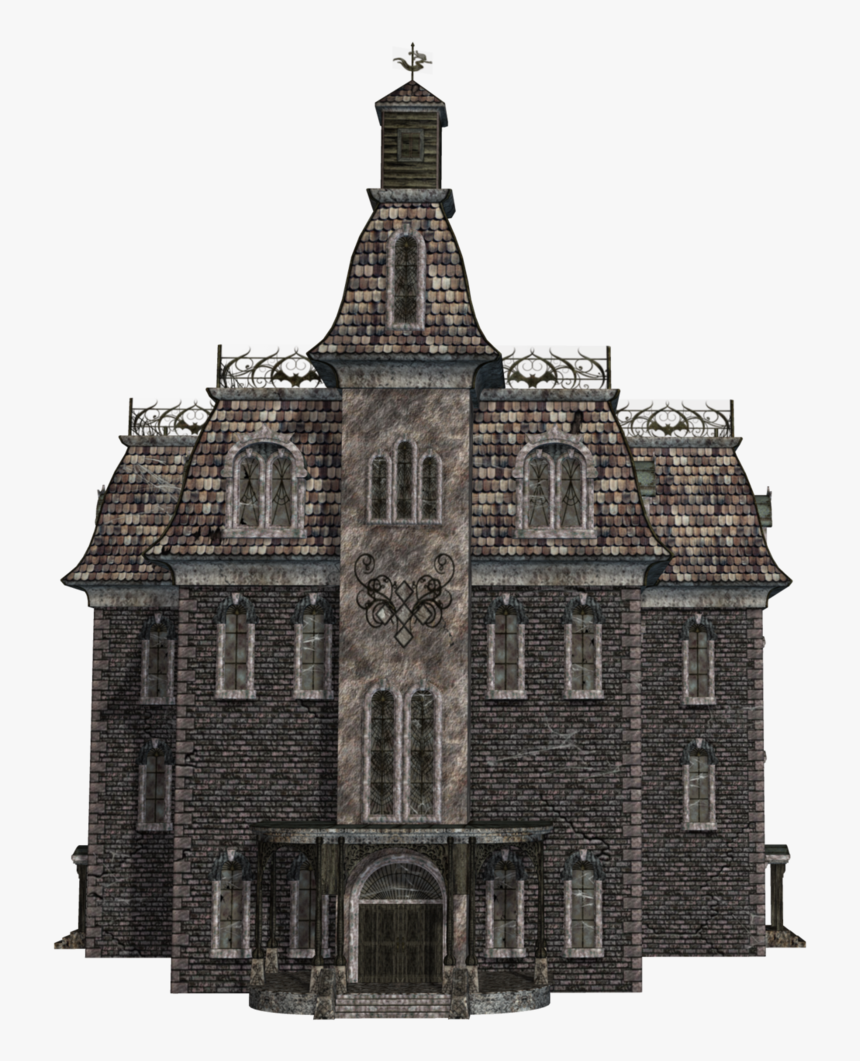 Png V - Haunted House 3d Rendering, Transparent Png, Free Download