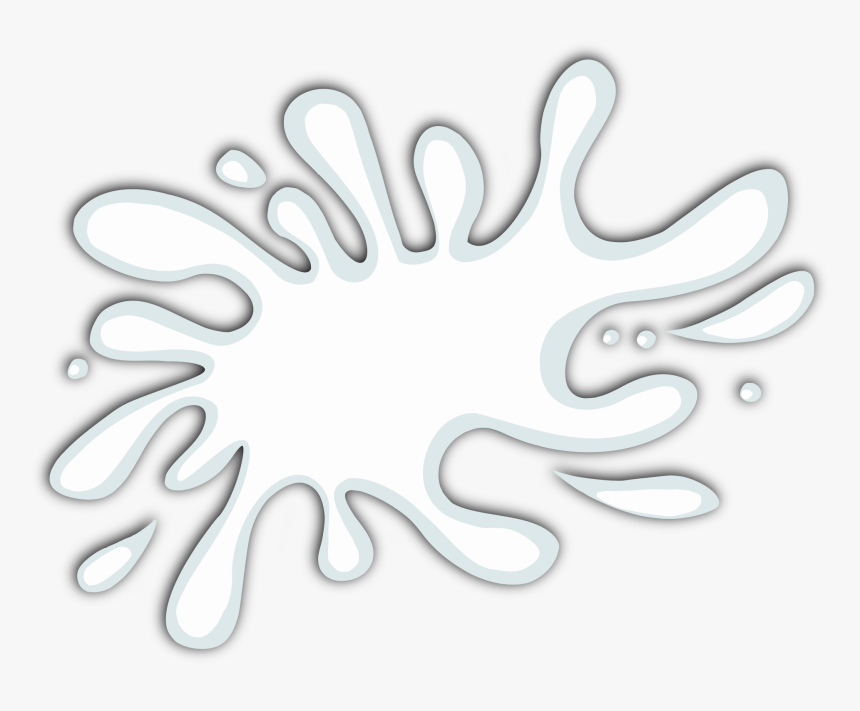 Milk Splat Blot 1 1 - Illustration, HD Png Download, Free Download