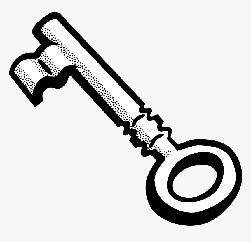 This Free Icons Png Design Of Key Schlssel - Line Art Of Key, Transparent Png, Free Download
