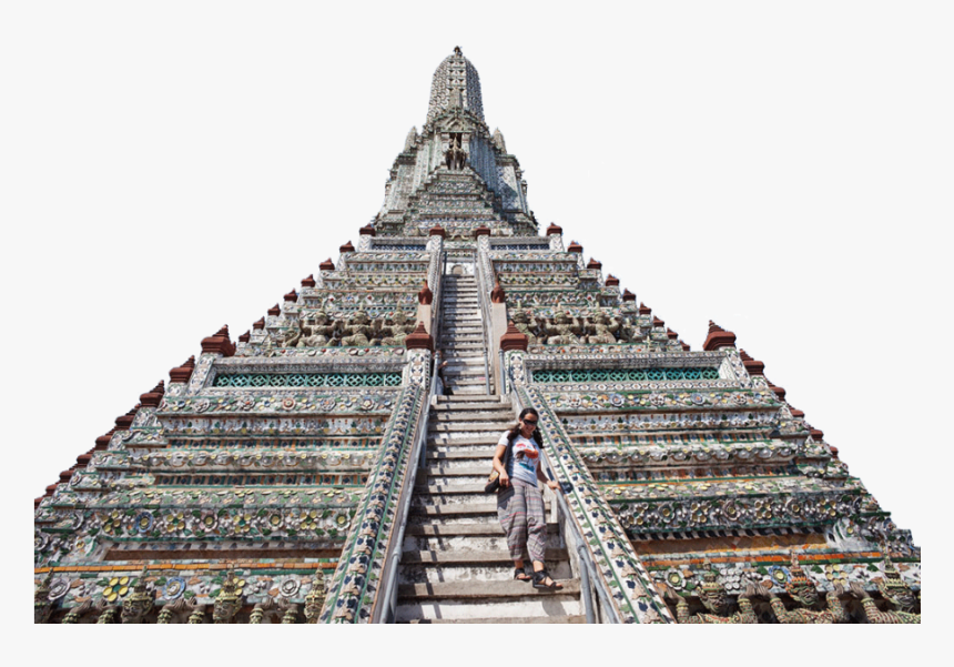 Building With Extreme Staircase Png Image - Wat Arun, Transparent Png, Free Download