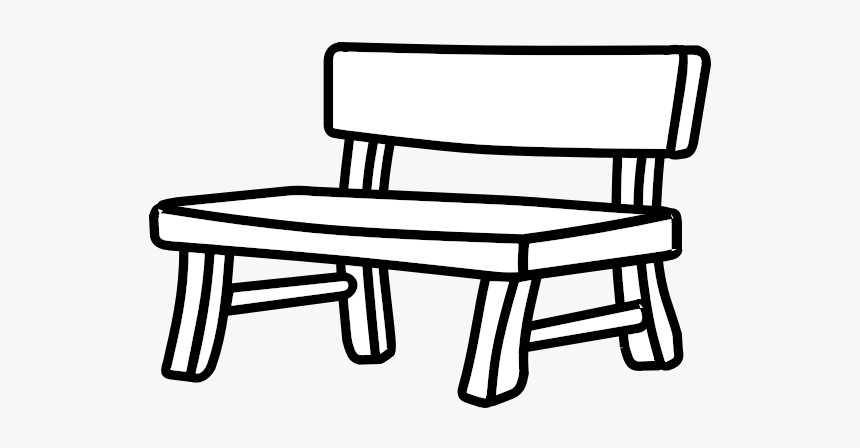 Wooden Park Bench Vector Image - Bench Clipart Black And White, HD Png Download, Free Download