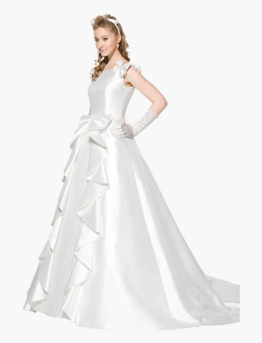 Bride Wear Beautiful White Dress Png Image - Girl In The Dress Png, Transparent Png, Free Download