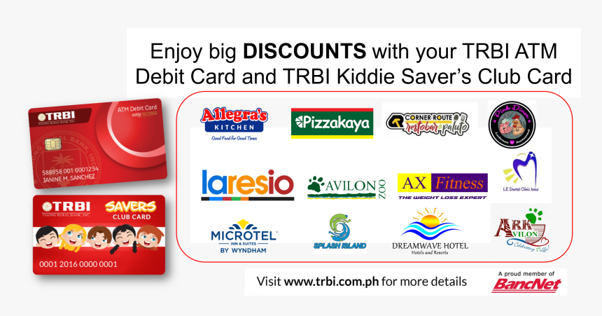 Trbi Atm Debit Card Perks And Discounts - Ark Avilon Zoo, HD Png Download, Free Download