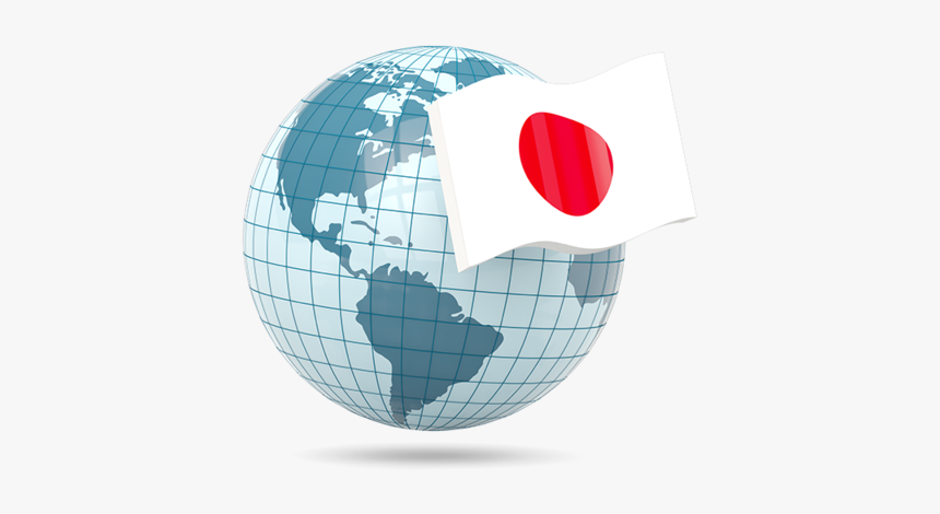 Globe With Flag - Globe With Japan Flag, HD Png Download, Free Download