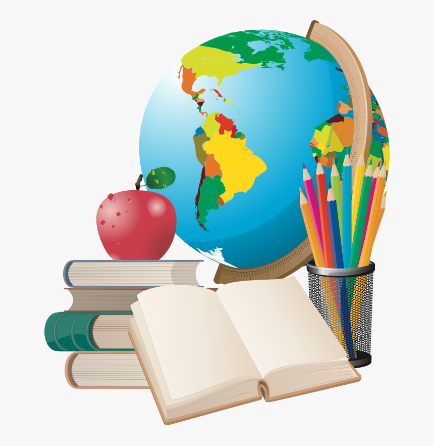 Globe With Books Png , Png Download - Globe And Book Png, Transparent Png, Free Download