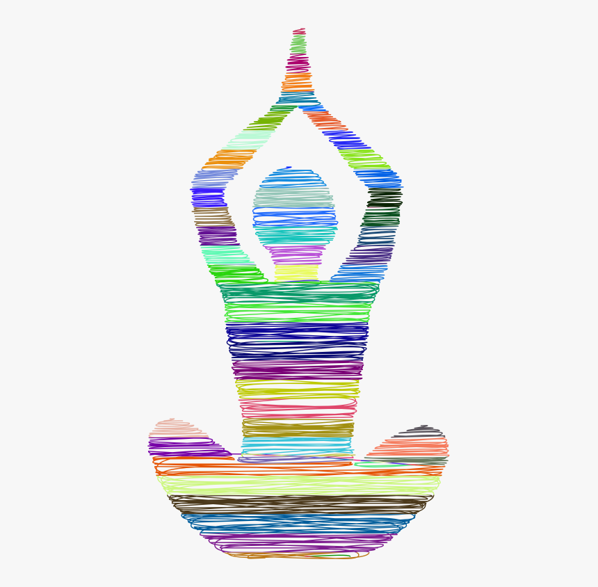 Transparent Chair Yoga Clipart - Silhouette Yoga Colourful Icon, HD Png Download, Free Download