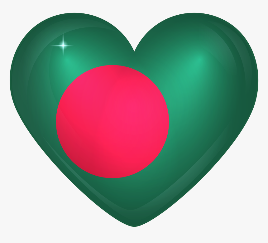 Bangladesh Flag Heart Png , Png Download - Bangladesh Heart Flag Png, Transparent Png, Free Download