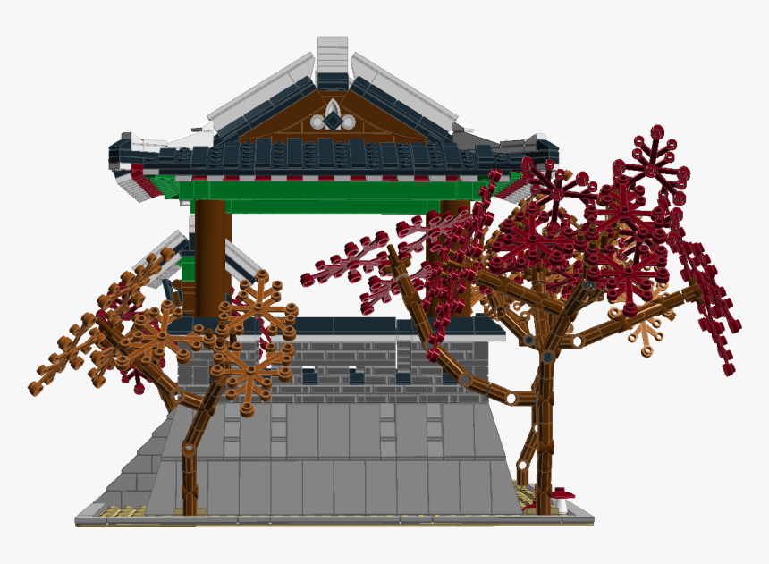 Korean Temple Png , Png Download - Buddhist Temple Made Out Of Legos, Transparent Png, Free Download