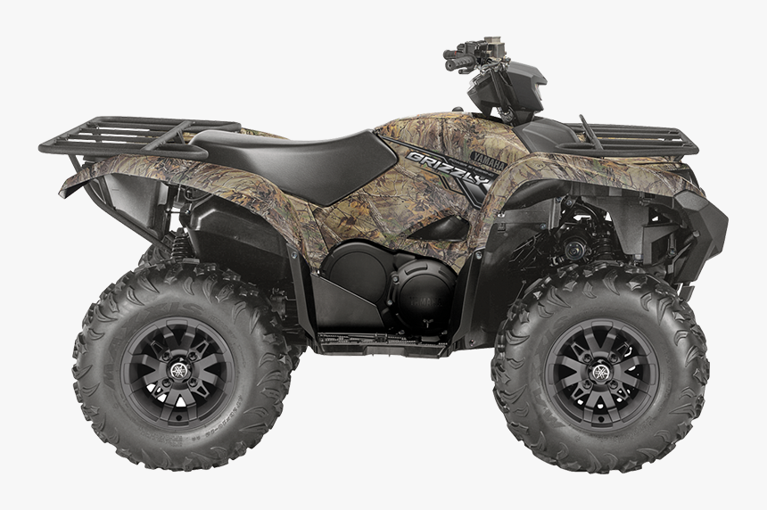 A Red Utility Quad - 2018 Yamaha Grizzly Camo, HD Png Download, Free Download