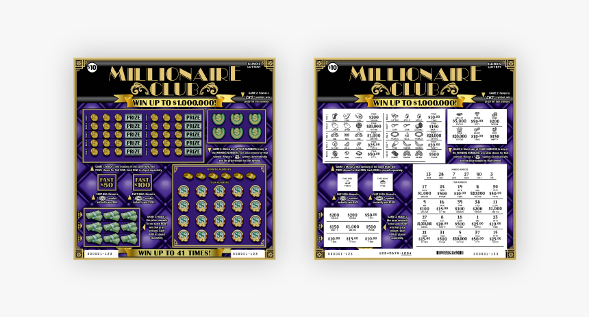 Millionaire Club Lottery Ticket, HD Png Download, Free Download