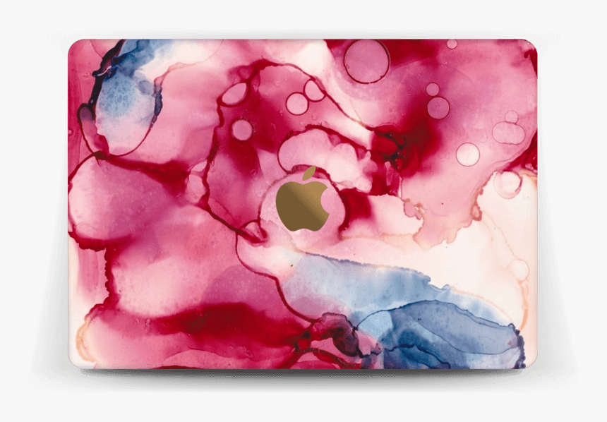 Pink Color Splash Skin Macbook 12” - Watercolor Paint, HD Png Download, Free Download