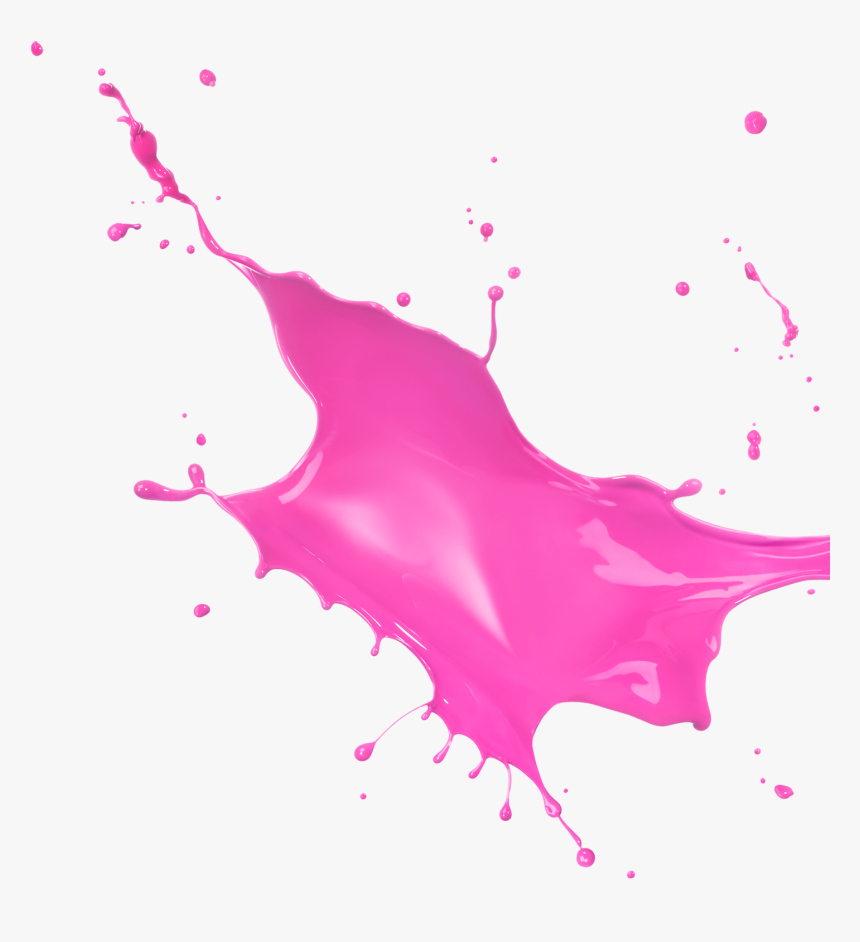 Pink Colour Splash Png, Transparent Png, Free Download
