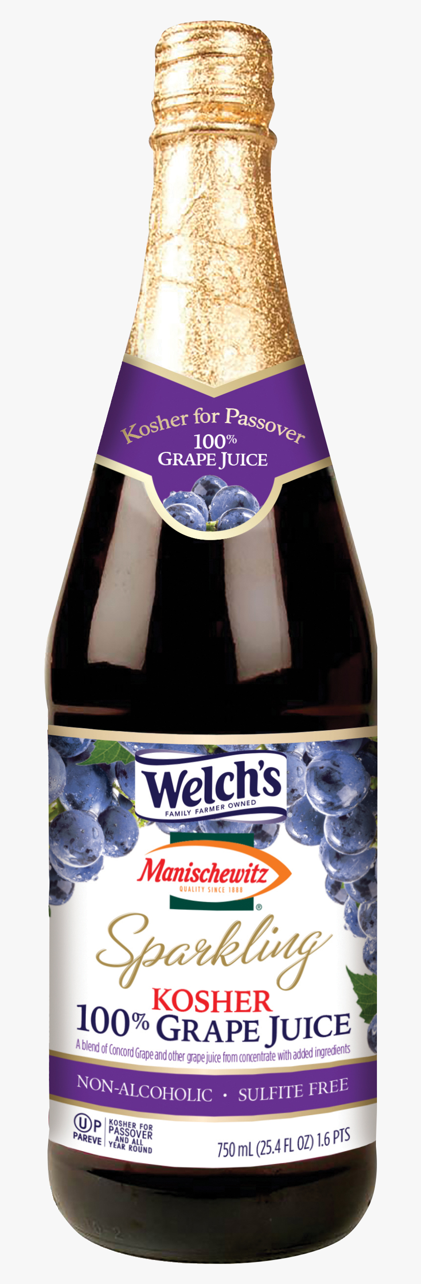Grape Juice Png - Welch's Sparkling Grape Juice Manischewitz, Transparent Png, Free Download