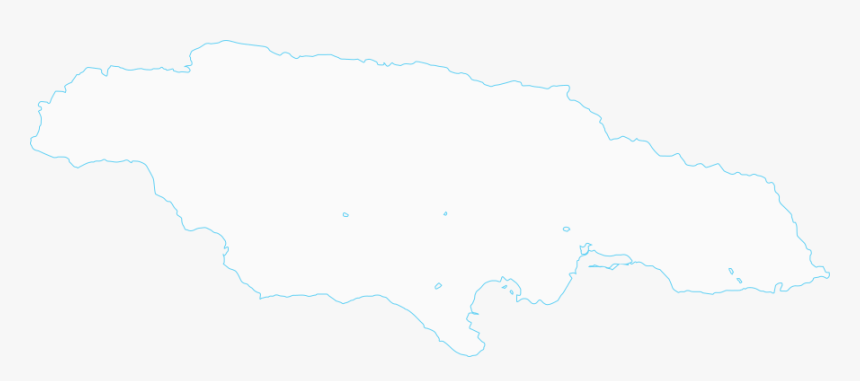 Jamaica"s Map - Simple Map Of Jamaica, HD Png Download, Free Download