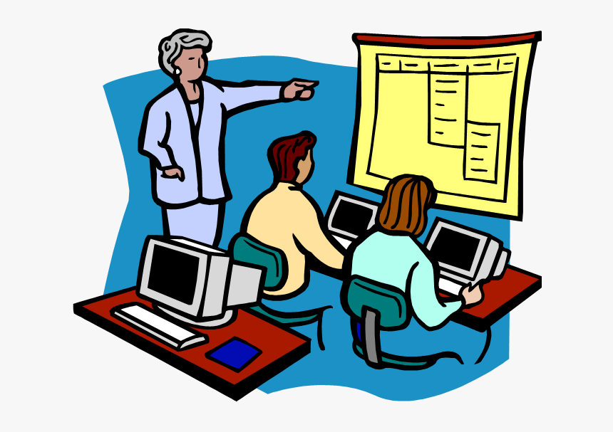 Technology Teacher Cliparts - Computer Class Clipart, HD Png Download, Free Download