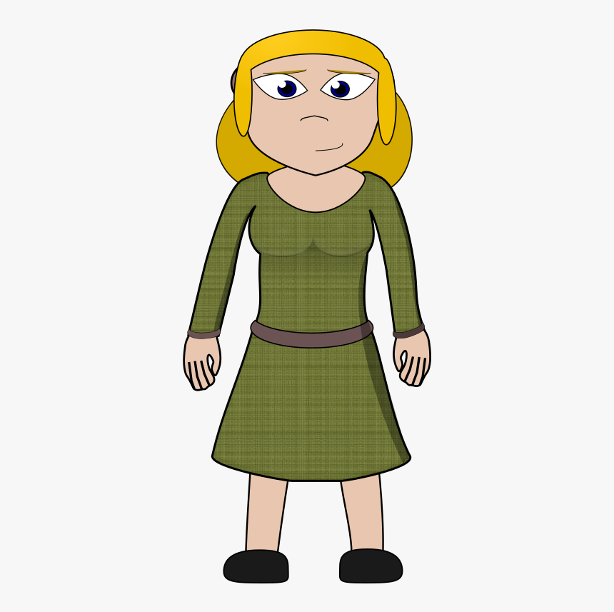 Villager - Girl Villager Cartoon Png, Transparent Png, Free Download