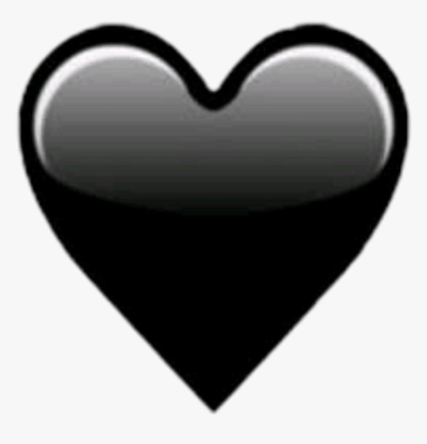 Black Heart Emoji Whatsapp , Png Download - Black Heart Emoji Whatsapp, Transparent Png, Free Download