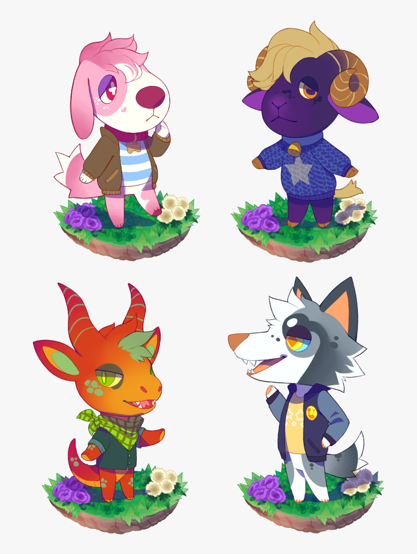 Ac Villager Adopts - Ocs As Animal Crossing Villagers Wolf, HD Png Download, Free Download