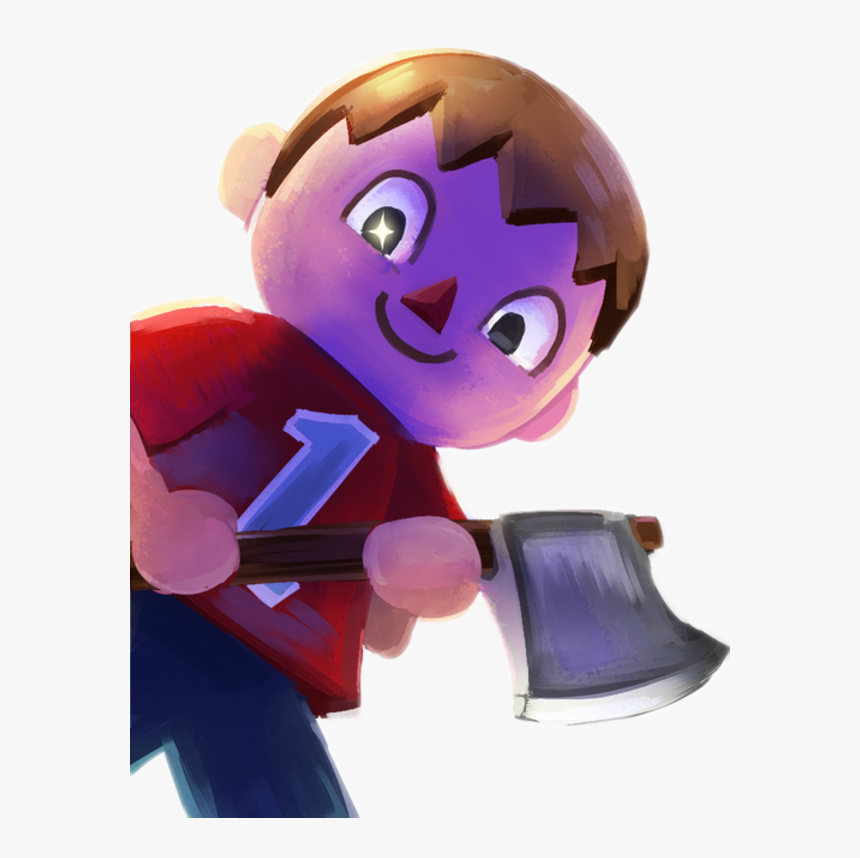 New Leaf Super Smash Bros - Super Smash Bros Villager Axe, HD Png Download, Free Download