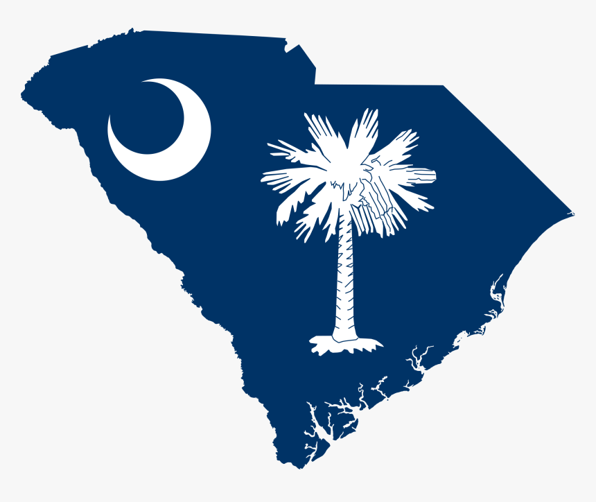 Thumb Image - South Carolina Flag Map, HD Png Download, Free Download