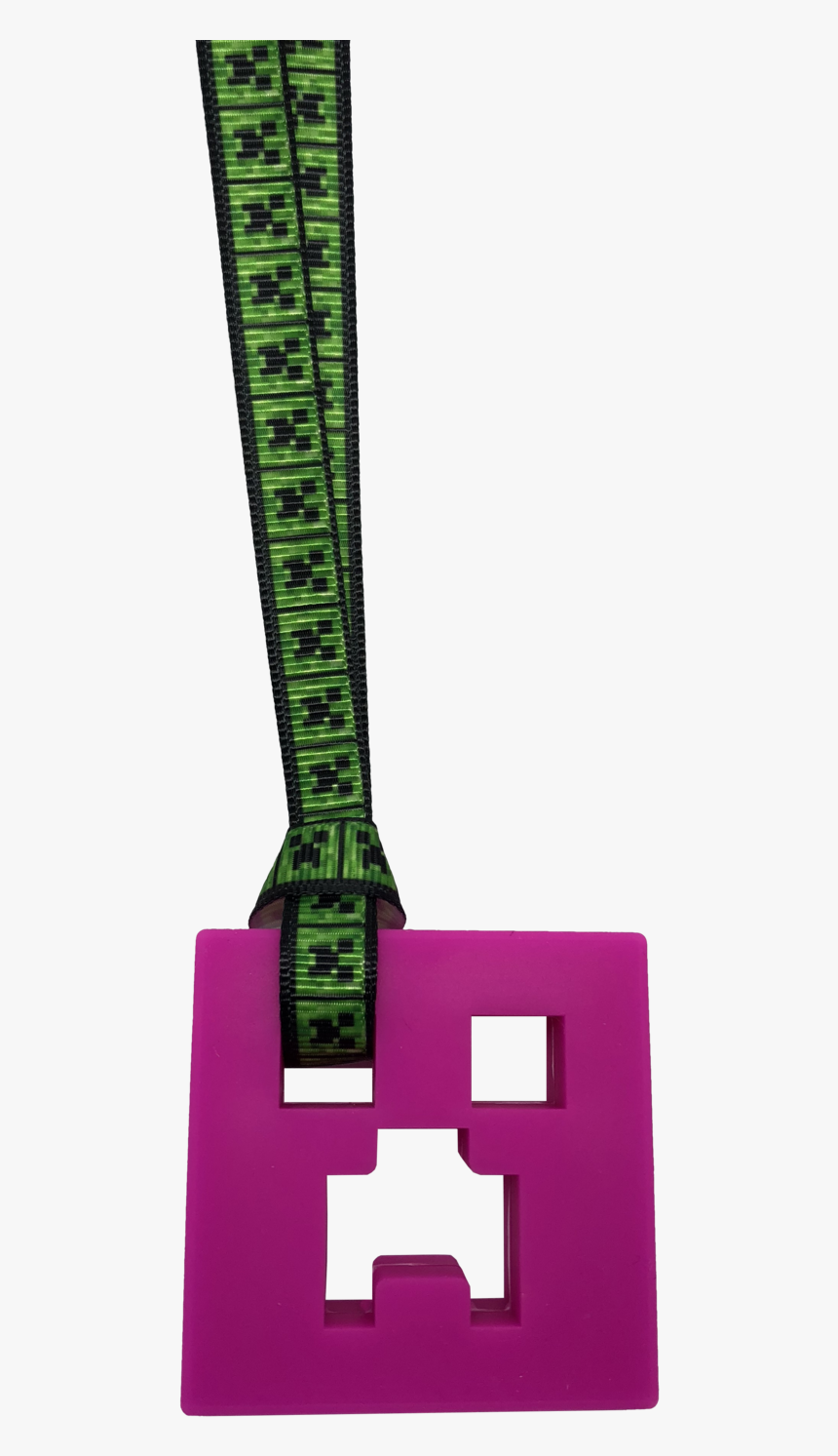 Creeper Face Pink Lanyard, HD Png Download, Free Download