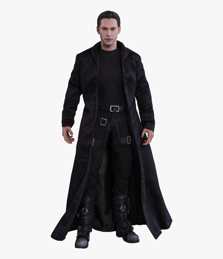 Hot Toys Neo Sixth Scale Figure - Keanu Reeves Matrix Trench Coat, HD Png Download, Free Download