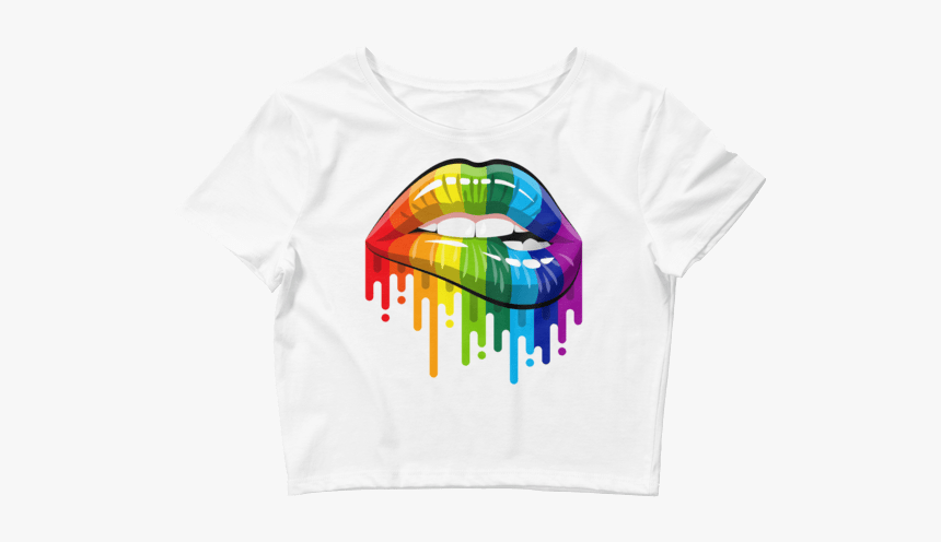Rainbow Lips Sticker, HD Png Download, Free Download
