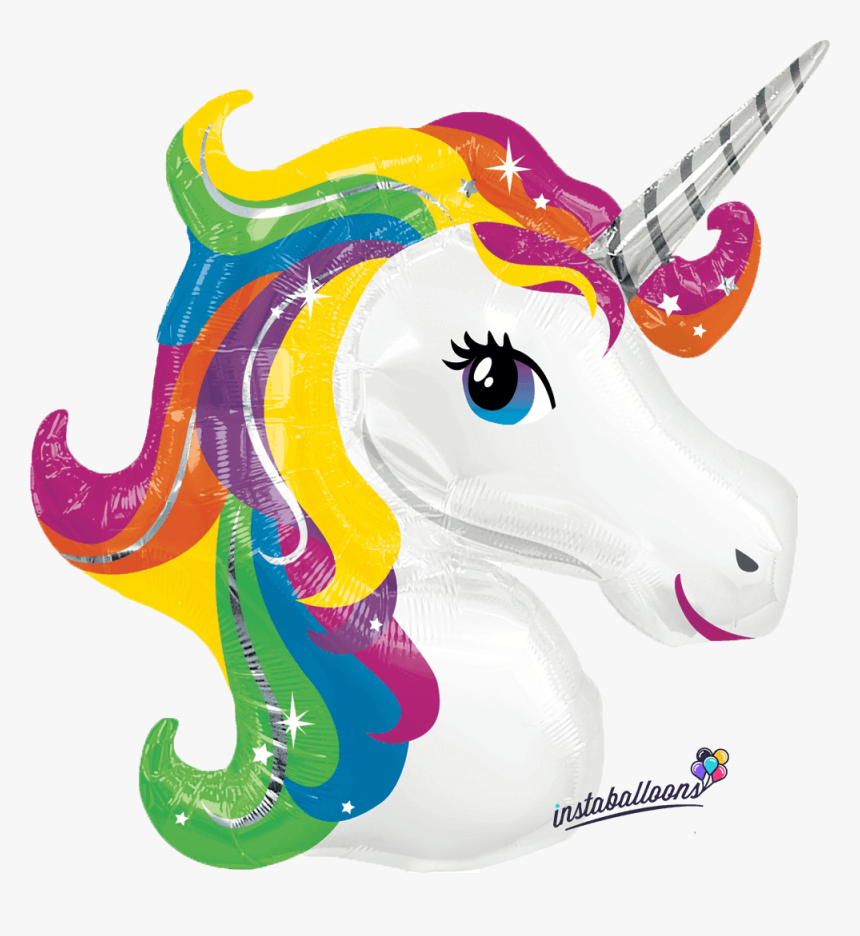 Rainbow Unicorn Jumbo - Rainbow Unicorn Head Clipart, HD Png Download, Free Download
