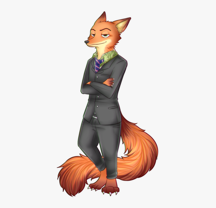 Zootopia Nick In A Suit Art, HD Png Download, Free Download