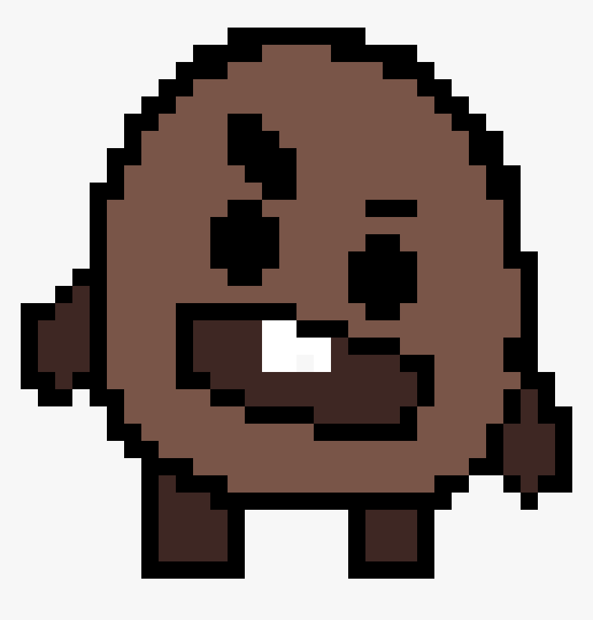 Shooky From Bt21 By Rapmonster - Easy Christmas Pixel Art, HD Png Download, Free Download